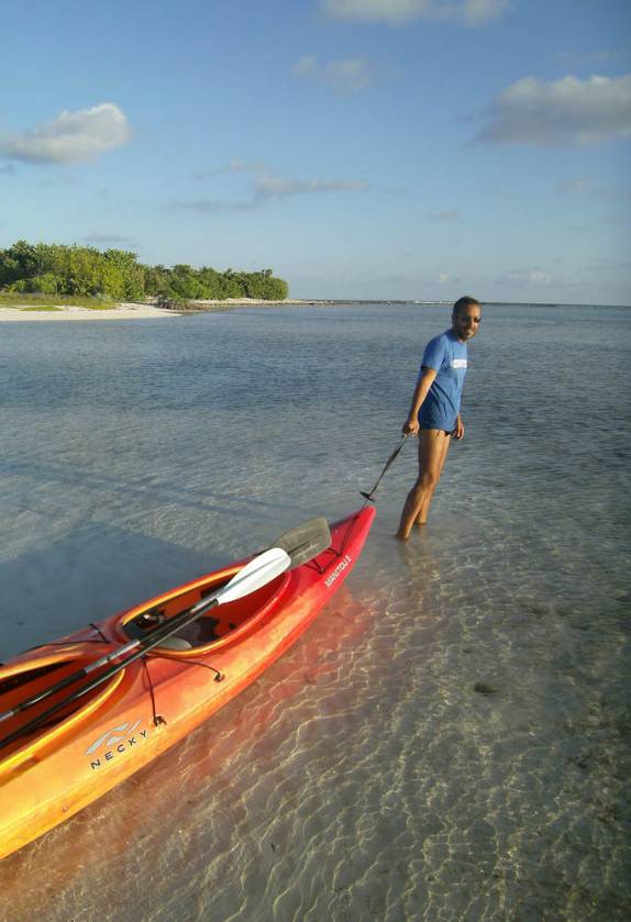 Hora de remar de volta ao hotel em Little Cayman, nas Ilhas Caiman